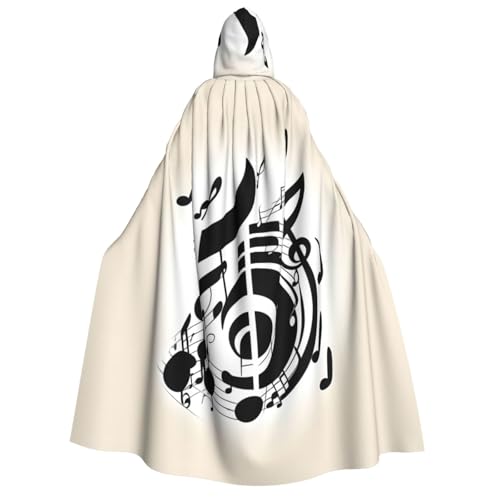 WAFICAC Musiknote Druck Unisex Erwachsene Kapuzenmantel Wizard Robe Männer Cosplay Cape Karneval Thema Party Dekor WAFICAC Musiknote Druck Unisex Erwachsene Kapuzenmantel Wizard Robe Männer Cosplay Cape Karneval Thema Party Dekor von WAFICAC