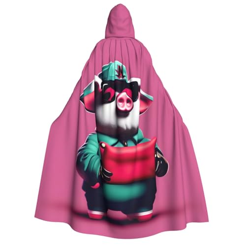 WAFICAC Piggy Print Unisex Erwachsene Kapuzenumhang Wizard Robe Männer Cosplay Cape Karneval Thema Party Dekor WAFICAC Piggy Print Unisex Erwachsene Kapuzenumhang Wizard Robe Männer Cosplay Cape Karneval Thema Party Dekor von WAFICAC