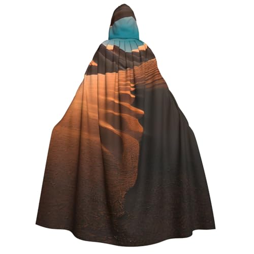 WAFICAC Sanddünen-Druck, Unisex, für Erwachsene, mit Kapuze, Umhang, Zaubererrobe, Herren, Cosplay, Umhang, Karnevalsthema, Party-Dekor WAFICAC Sanddünen-Druck, Unisex, für Erwachsene, mit Kapuze, Umhang, Zaubererrobe, Herren, Cosplay, Umhang, Karnevalsthema, Party-Dekor von WAFICAC