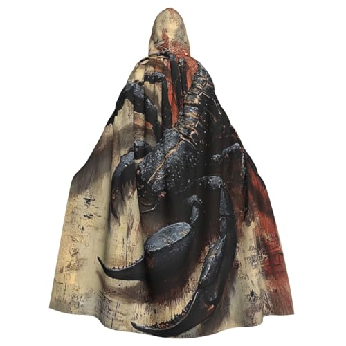 WAFICAC Skorpion-Kapuzenumhang, Halloween-Kostümzubehör für Erwachsene, Cosplay-Partykostüme von WAFICAC