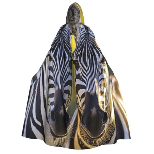 WAFICAC Umhang mit Kapuze und Zebra-Print, Halloween-Kostümzubehör für Erwachsene, Cosplay-Partykostüme WAFICAC Umhang mit Kapuze und Zebra-Print, Halloween-Kostümzubehör für Erwachsene, Cosplay-Partykostüme von WAFICAC