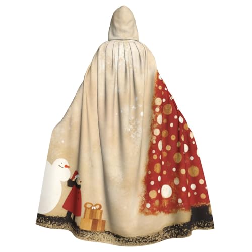 WAFICAC Weihnachtsumhang mit Kapuze, Halloween-Kostümzubehör für Erwachsene, Cosplay-Partykostüme von WAFICAC