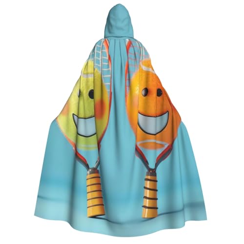 WAFICAC lustiger Umhang mit Kapuze und Tennisschlägern und Tennisbällen, Halloween-Kostümzubehör für Erwachsene, Cosplay-Partykostüme WAFICAC lustiger Umhang mit Kapuze und Tennisschlägern und Tennisbällen, Halloween-Kostümzubehör für Erwachsene, Cosplay-Partykostüme von WAFICAC