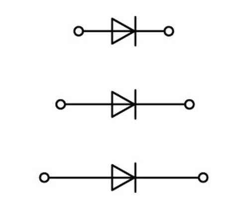 WAGO 870-596/281-674 Dreistock-Diodenklemme 5mm Zugfeder Belegung: L Grau 50St. von WAGO