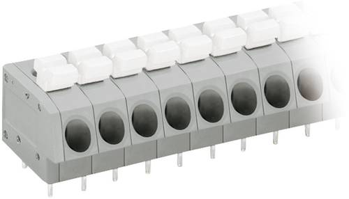 WAGO 804-104 Federkraftklemmblock 2.50mm² Polzahl 4 Grau, Weiß von WAGO