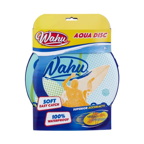 WAHU Aqua Disc – Surferblau | 100% wasserdichtes Flugscheiben-Spielzeug | einfaches Werfen und Fangen | ideales Garten- oder Strandspielzeug | ab 5 Jahren von WAHU