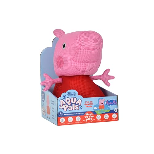Wahu Aqua Pals Peppa Pig, Plüsch-Wasserspielzeug Kinder ab 2 Jahren, schnelltrocknender, wasserfester Plüsch für Bad und Pool, pflegeleicht Wahu Aqua Pals Peppa Pig, Plüsch-Wasserspielzeug Kinder ab 2 Jahren, schnelltrocknender, wasserfester Plüsch für Bad und Pool, pflegeleicht von WAHU