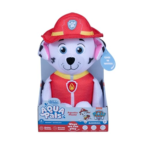 WAHU Aqua Pals Marshall Paw Patrol, Plüsch-Wasserspielzeug Kinder ab 2 Jahren, schnelltrocknend, wasserfester Plüsch für Bad und Pool, pflegeleicht WAHU Aqua Pals Marshall Paw Patrol, Plüsch-Wasserspielzeug Kinder ab 2 Jahren, schnelltrocknend, wasserfester Plüsch für Bad und Pool, pflegeleicht von WAHU