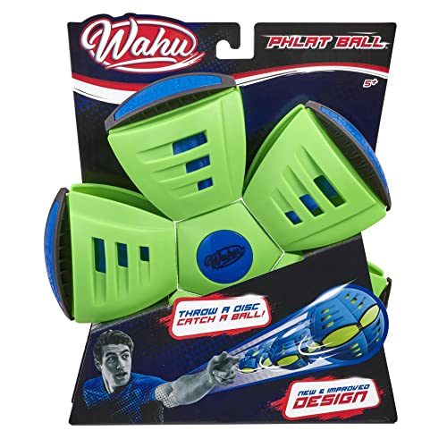 Wahu Phlat Ball Classic (Grün), Frisbee Scheibe und Ball für Kinder ab 5 Jahren, Fliegender Outdoor-Spielzeug Handball von WAHU