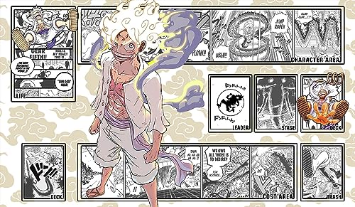 WAIFUWORLD SHOP One Piece Spielfeld Luffy/Ruffy Holo Foil Spielmatte mit Zonen | Trading Card Game Holo Playmat kompatibel mit One Piece Trading Card Game | Kartenspielmatte im Luffy/Ruffy Motiv WAIFUWORLD SHOP One Piece Spielfeld Luffy/Ruffy Holo Foil Spielmatte mit Zonen | Trading Card Game Holo Playmat kompatibel mit One Piece Trading Card Game | Kartenspielmatte im Luffy/Ruffy Motiv von WAIFUWORLD SHOP
