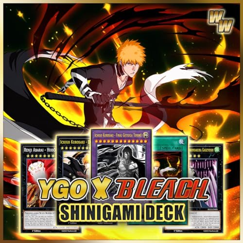 WAIFUWORLD SHOP YGO x Bleach TCG | Shinigami Deck | Yu-Gi-Oh! Deck im Theme Bleach Shinigami | Trading Card Game | Bleach Sammelkartenspiel | Bleach Manga | 1 x 1 Deck von WAIFUWORLD SHOP