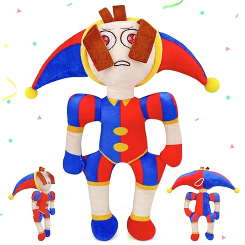WAIMXDAO The Digital Circus Plush, Amazing Pomni Jax Kuscheltier Plüschtier Digital Circus Plüsch Plüschpuppe Spielzeug, Geburtstagsgeschenk für Jungen und Mädchen (D) von WAIMXDAO