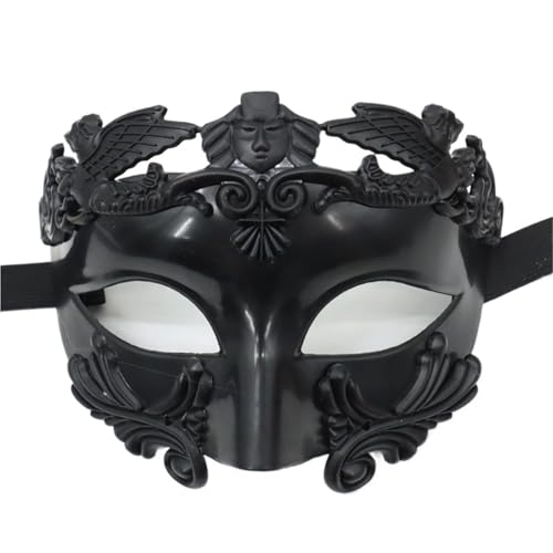 WAJJWI 5PC Venezianische Maske Maskenbälle Partymasken Halbgesichtsmaske for Erwachsene Maskerademaske für Kostüm(Black) von WAJJWI