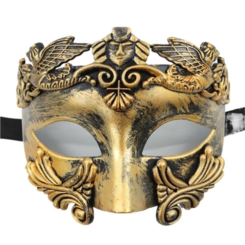 WAJJWI 5PC Venezianische Maske Maskenbälle Partymasken Halbgesichtsmaske for Erwachsene Maskerademaske für Kostüm(Gold) von WAJJWI