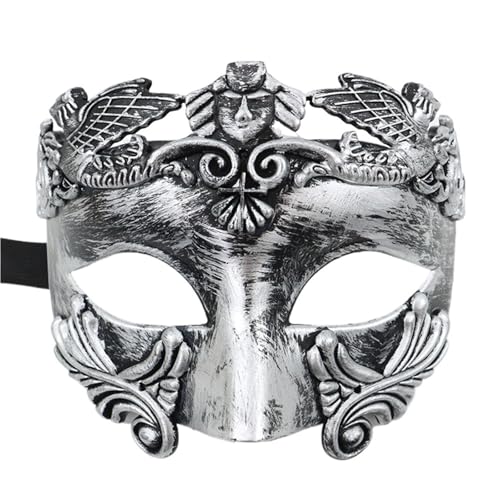 WAJJWI 5PC Venezianische Maske Maskenbälle Partymasken Halbgesichtsmaske for Erwachsene Maskerademaske für Kostüm(Silver) von WAJJWI
