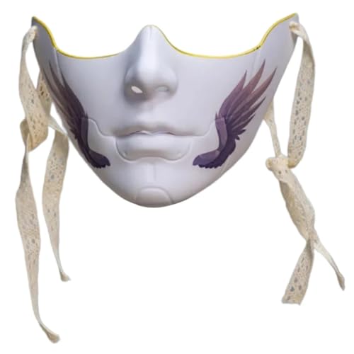 WAJJWI 5PCS Maskerade Augenmaske Augen Abdeckung Mund Abdeckung Frauen Männer Maskerade Halbe Gesichtsmaske for Karneval Dress Up für Kostüm(Style09) von WAJJWI