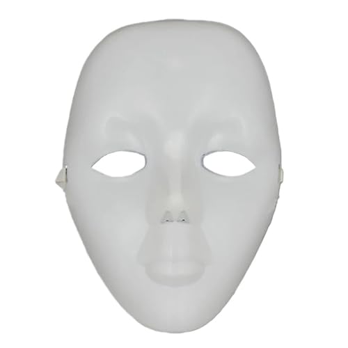 WAJJWI 8PCS Vollgesichtsmasken Street Dance Maske Maskerade Tanzmaske Street Dance Maske for Cosplay Party Requisiten für Kostüm(White) von WAJJWI