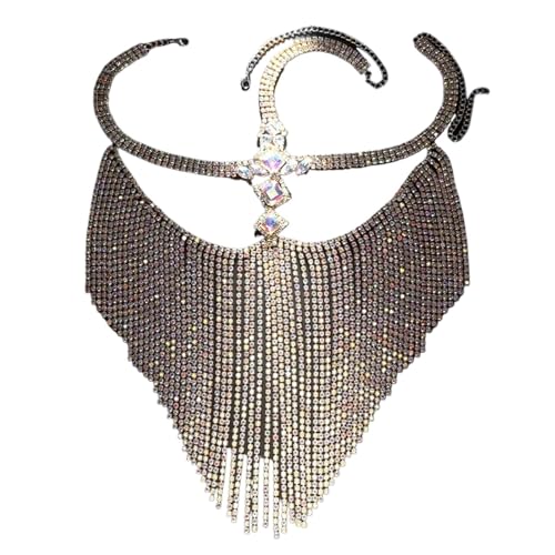 WAJJWI Charmante funkelnde Masken for Damen, Strass-Gesichtsmaske, weibliche Maskerade, Tanzparty, Bankettmasken für Kostüm(Style03) von WAJJWI