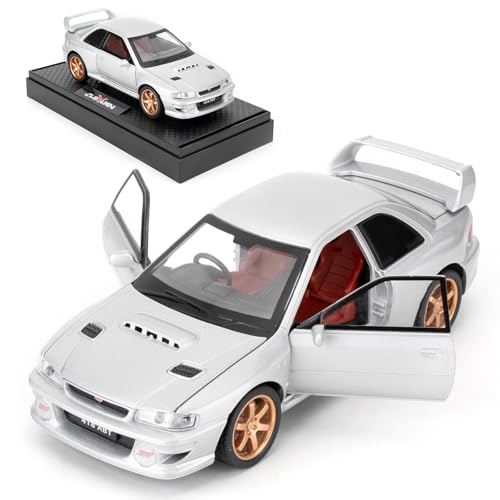 WAKAKAC 1/32 Kompatibel für Subaru Impreza WRX STI Modellauto, Pull Back Diecast Sammlerstück Auto Spielzeug mit Geräuschen & Lichtern für Kinder Jungen Mädchen und Erwachsene, Geschenk, Silber WAKAKAC 1/32 Kompatibel für Subaru Impreza WRX STI Modellauto, Pull Back Diecast Sammlerstück Auto Spielzeug mit Geräuschen & Lichtern für Kinder Jungen Mädchen und Erwachsene, Geschenk, Silber von WAKAKAC