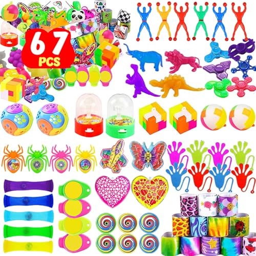 Kindergeburtstag Mitgebsel Set 67 Stück Kindergeburtstag Gastgeschenke, Geburtstagsgeschenke Spielzeug, Goodie Taschen Stuffers, Schatz Truhe Spielzeug, Karneval Preise, Stocking Stuffers für Kinder Kindergeburtstag Mitgebsel Set 67 Stück Kindergeburtstag Gastgeschenke, Geburtstagsgeschenke Spielzeug, Goodie Taschen Stuffers, Schatz Truhe Spielzeug, Karneval Preise, Stocking Stuffers für Kinder von WAKSOX