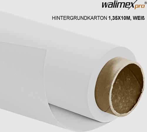 Walimex Pro Hintergrundkarton (L x B) 10000mm x 1350mm Weiß von WALIMEX PRO