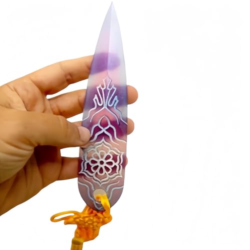 Glow-in-The-Dark Dagger Prop for K-Pop Demon Hunters for Zoey Collectible Cosplay Accessory with Golden Tassels (1PC) von WANAHTON