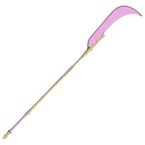 Mira Glaive Spear for Kpop Demon Hunters Cosplay, Langschwert Requisite, Anime Waffe Nachbildung, Halloween Kostüm Zubehör Lila (pink) von WANAHTON
