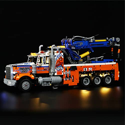 LED Beleuchtungsset für Lego 42128 Schwerlast-Abschleppwagen, Licht Set Kompatibel mit Lego Technic Heavy-Duty Tow Truck (Modell Nicht Enthalten) von WANCHENG