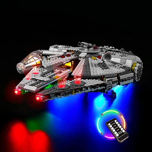 LED Beleuchtungsset für Lego Star Wars Millennium Falcon 75257, Fernbedienung Licht Set Kompatibel Lego 75257 (Modell Nicht Enthalten) von WANCHENG