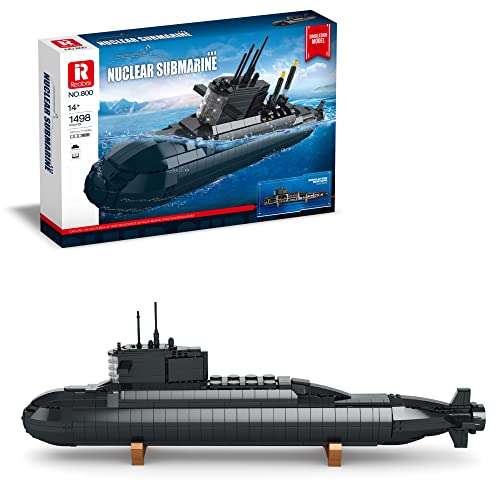 Reobrix 800 Technik U-Boot Bausteine Bausatz, 1498 Teile, Technic Groß Militär Battleship Modell von WANCHENG