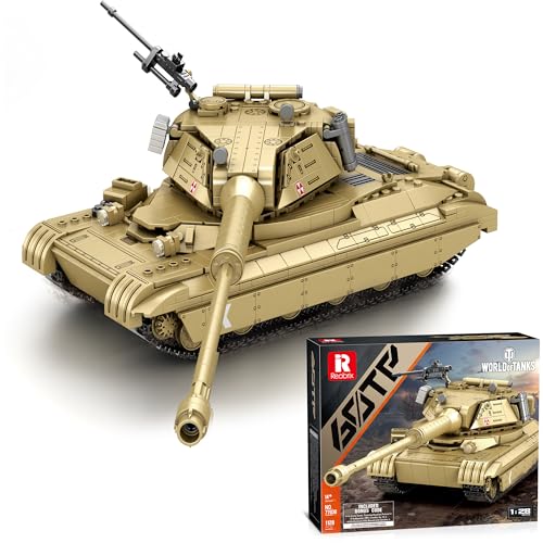 Technik Bausteine Panzer Bauset, MOC Klemmbausteine, 1128 Teile, Kettenpanzer Modell, Geschenkidee für Sammler von WANCHENG