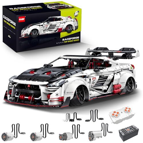 Technik Sportwagen Bausteine, 3939 Teile, Maßstab 1:8, Fernbedienung Supersportwagen Modell, mit Motor und LED Licht, Konstruktionsspielzeug, Ausstellungsstück Sammler (Dynamische Version – Regulär) von WANCHENG