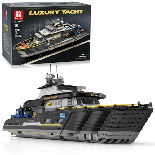Technik Yacht Bausteine, 4421 Teile, Luxusyachten Modell Bausatz, Bauspielzeugsets, Geburtstag Weihnachten Geschenk von WANCHENG