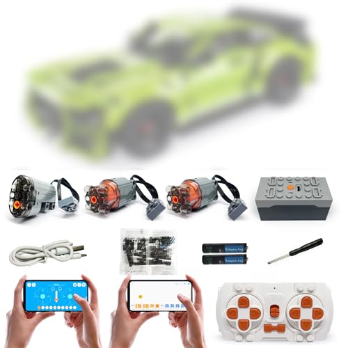 WANCHENG Technik motoren Set für 42138, 4 Modi der APP-Steuerung, Upgrade Zubehör mit 3 Motor und Fernbedienug Set (Modell Nicht Enthalten) von WANCHENG