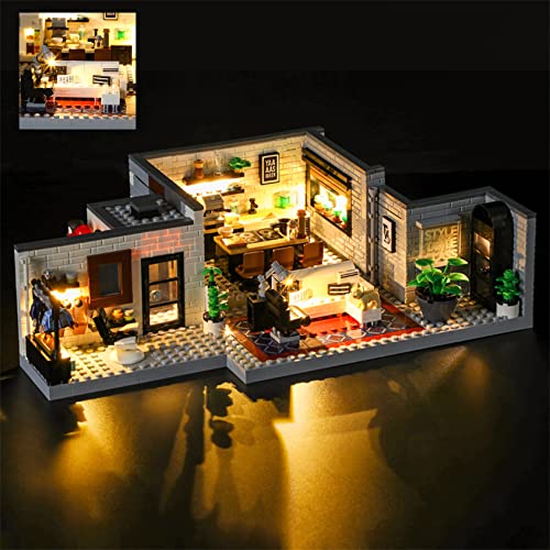 LED Licht-Set für Lego 10291 Queer Eye-Fantastic Five Apartment, Fernbedienung Beleuchtung Lichtset Kompatibel mit Lego 10291 (Modell Nicht Enthalten) von WANCHENG