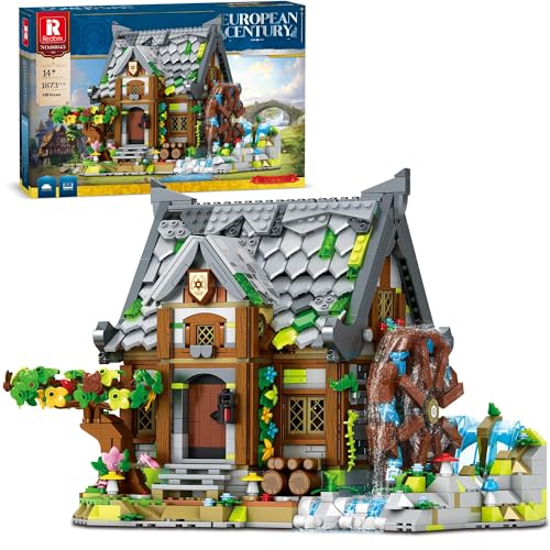 WANCHENG Mittelalterliche Wassermühle Bausteine, 1873 Teile, Europäischen Stil Haus Modell Set, kreative und Exquisite Nachbildung, Mit Exquisiten Verpackungsboxen WANCHENG Mittelalterliche Wassermühle Bausteine, 1873 Teile, Europäischen Stil Haus Modell Set, kreative und Exquisite Nachbildung, Mit Exquisiten Verpackungsboxen von WANCHENG