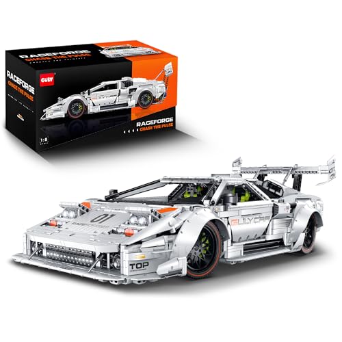 WANCHENG Technik Bausteine Sportwagen, Maßstab 1:8, 3970 Teile, Supersportwagen Spielzeug Modell, MOC Klemmbausteine, Ausstellungsstück Sammler (Statische Version) von WANCHENG