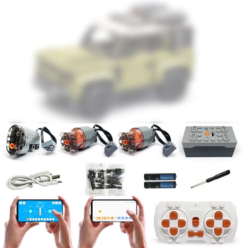 WANCHENG Technik Power Motoren Set für 42110, 4 Modi der APP-Steuerung, Upgrade Zubehör mit 3 Motor und Fernbedienug Set (Modell Nicht Enthalten) von WANCHENG