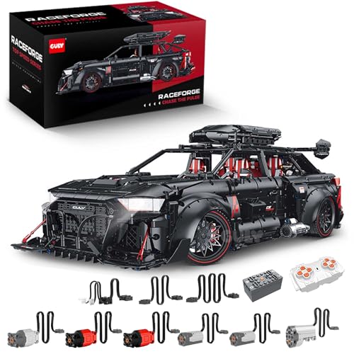 WANCHENG Technik Sportwagen Bausatz, 1:8 Groß Ferngesteuert Supersportwagen Bausteine Modell, 4189 Teile, mit 6 Motor und LED Licht, Bauspielzeugsets, Ausstellungsstück Sammler (Dynamische Version) von WANCHENG