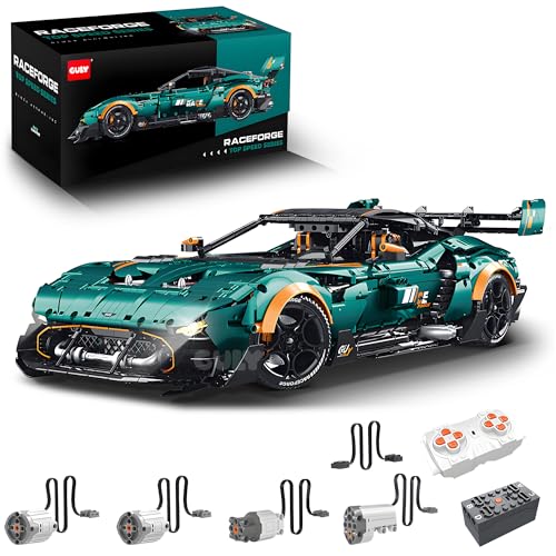 WANCHENG Technik Sportwagen Bausatz, 3794 Teile 1: 8 Ferngesteuertes Auto Bausteine, mit Motor, MOC Klemmbausteine, Bauspielzeugsets, Ausstellungsstück Sammler (Dynamische Version – Regulär) von WANCHENG
