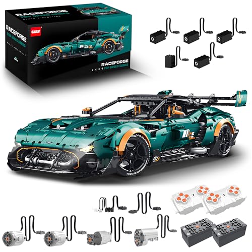 WANCHENG Technik Sportwagen Bausatz, 3794 Teile 1: 8 Ferngesteuertes Auto Bausteine, mit Motor, MOC Klemmbausteine, Bauspielzeugsets, Ausstellungsstück Sammler (Dynamische Version – Upgrade) von WANCHENG