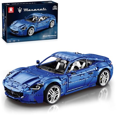 WANCHENG Technik Sportwagen Modell Bausteine, Maßstab 1:8, Sportwagen Bausatz, 5480 Teile, Groß MOC Klemmbausteine, Fortschrittliches Sammlerset (Statische Version) von WANCHENG
