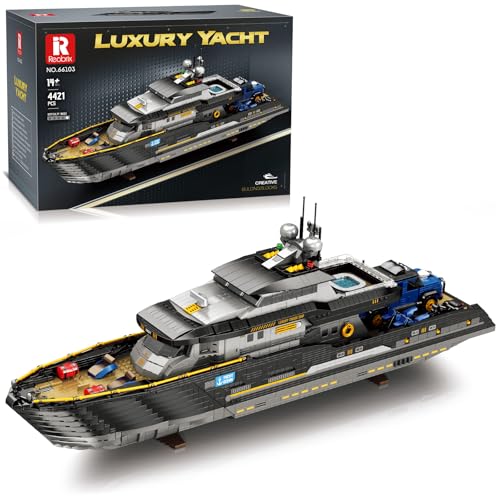 WANCHENG Technik Yacht Modell Bausatz, 4421 Teile Luxusyachten Bausteine, Ausstellungsstück Sammler, Mit Exquisiten Verpackungsboxen von WANCHENG