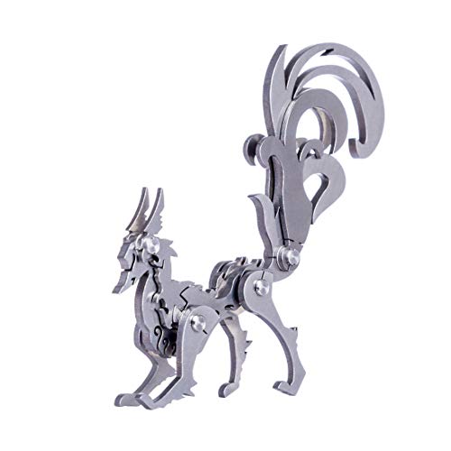 WANENGEDIY 3D DIY Metall Puzzle Bausatz Steampunk Neunschwänziger Fuchs Modell Art Craft Brain Teasers Kits für Erwachsene zu Bauen Mechanisches Metallpuzzle WANENGEDIY 3D DIY Metall Puzzle Bausatz Steampunk Neunschwänziger Fuchs Modell Art Craft Brain Teasers Kits für Erwachsene zu Bauen Mechanisches Metallpuzzle von WANENGEDIY