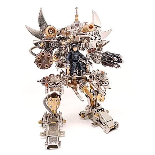 WANENGEDIY 3D Metall Puzzle Mecha, DIY-Montage Steampunk 3D Mechanische Puzzle Mecha Modellbausatz mit Werkzeugen, Wohndeko Adventskalender 2025 Geschenke von WANENGEDIY