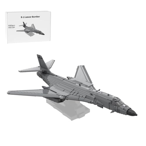 WANENGEDIY B-1 Lancer Bomber Klemmbausteine Set, 8365 Teile 1:35 Maßstab Militär Flugzeugmodell mit Beweglichen Flügeln, Geschenk für Sammler und Baustein-Fans von WANENGEDIY