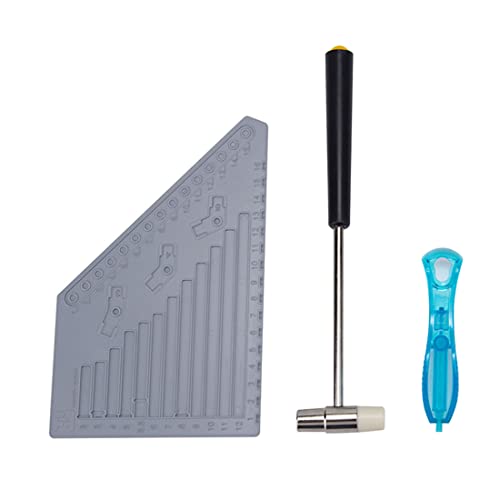 WANENGEDIY Hilfszubehör-Set für Bausteine 3-teilig mit Trennwerkzeug, Messinstrument & Hammer – Kompatibel mit den gängigsten Marken, ideal für Straßenszene MOC Bauprojekte von WANENGEDIY
