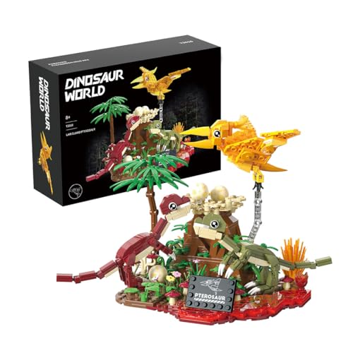 WANENGEDIY Nest Guardian Pteranodon Baustein Set, MOC Kreatives Puzzle Set für Erwachsene, Ostergeschenk oder Dekoration, 536 Teile von WANENGEDIY