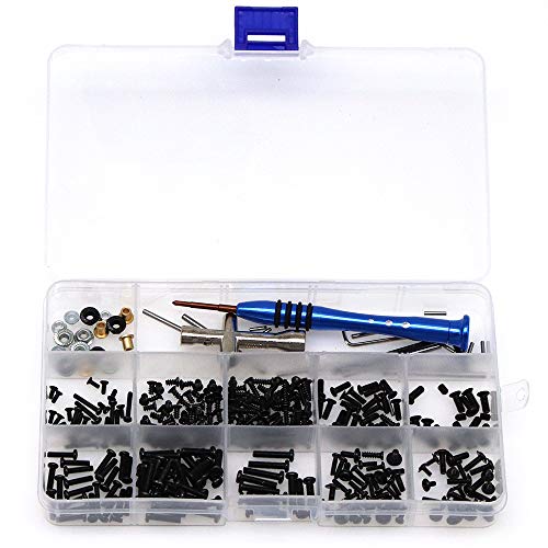 RC Car Screw Kit Rc Car Tool Kit Repair Tool Kupplungsstifte für 1/10 RC Car Crawler Monster Trucks von WANGCL