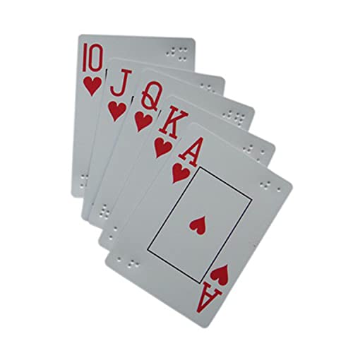 WANGCL Braille Spielkarten, Low Vision Poker Karten, IQ Spiele Puzzles Special for Blind von WANGCL